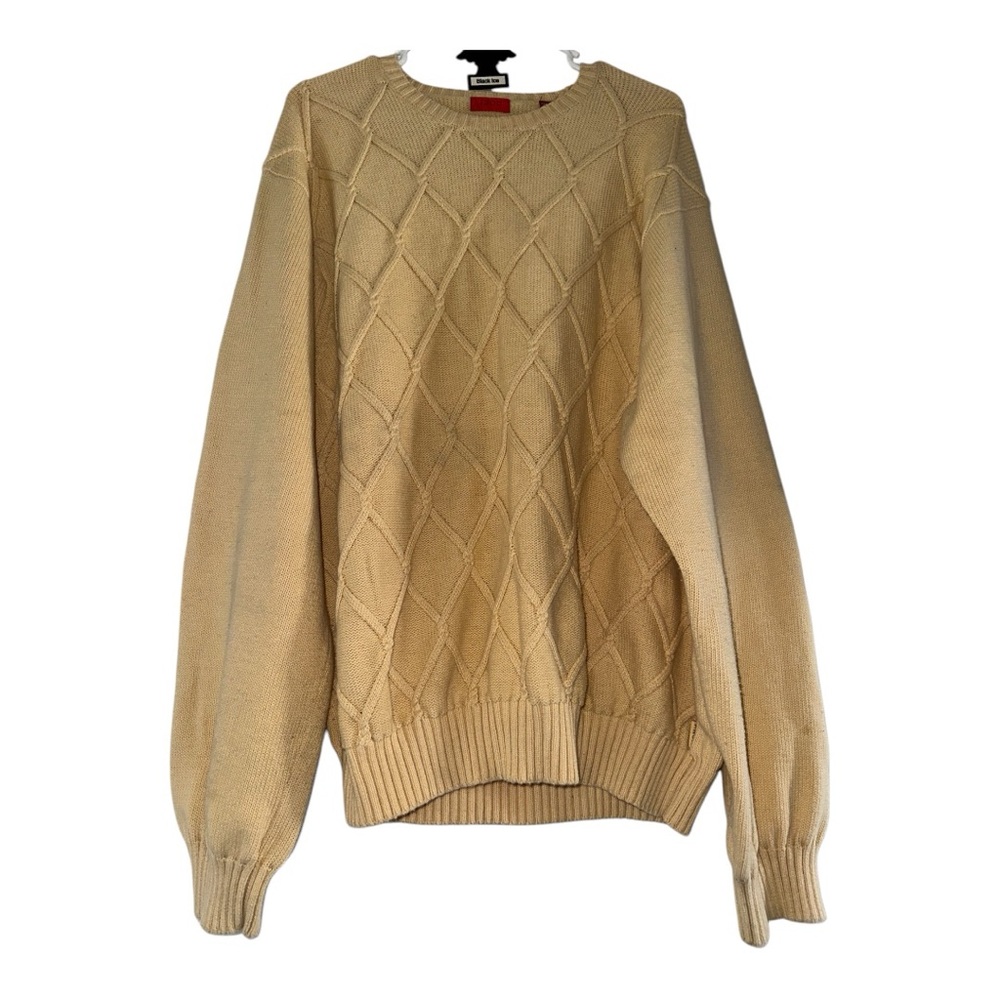 Yellow cotton sweater. Brand is IZOD. Used.
